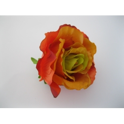 FXT001 Róża Col:c.brązwo-zielony  9 cm