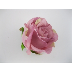 FXT001 Róża Col:C.wrzos/zIelony 9 cm