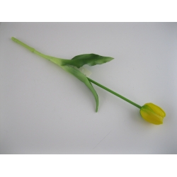 2020111543 Tulipan pojedynczy gumowy, 39cm, col.: yellow