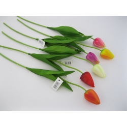 FCX018 Tulipan pojedynczy satynowy, mix x 6, 47 cm